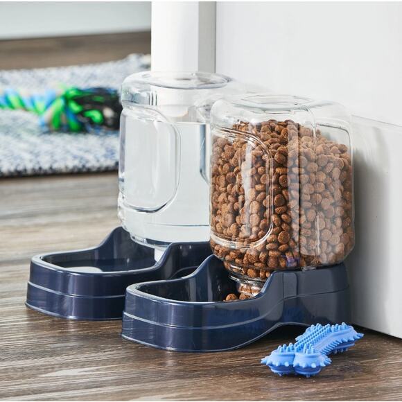 Vibrant Life Gravity Pet Feeder Sz Medium Dog Cat Water Food Dispenser Portable - Picture 15 of 16